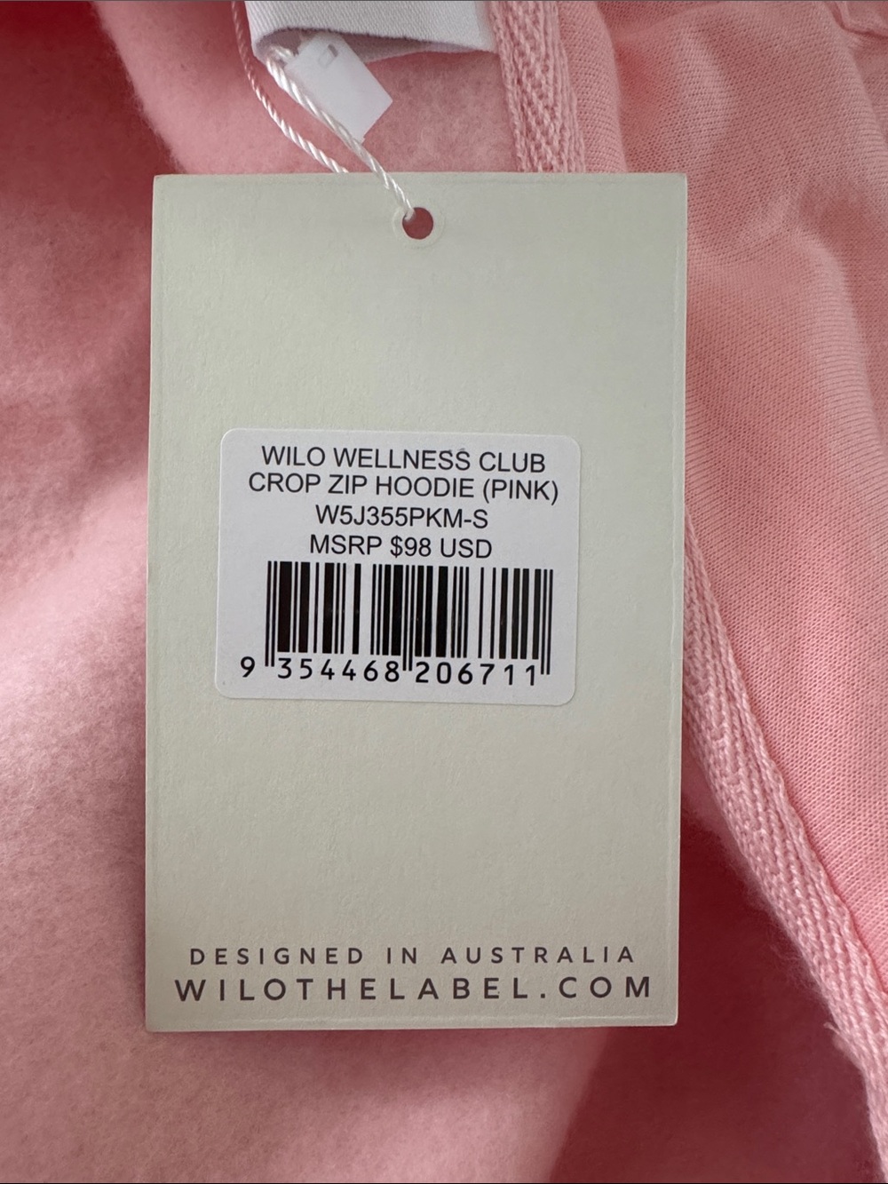 Wilo the Label Wellness Club crop zip hoodie - Picture 4 of 4